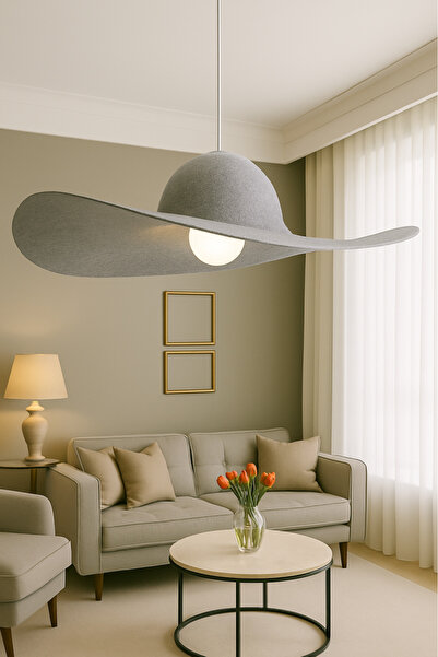 genric Stylish and modern pendant lamp, 60 cm, E27 base, gray