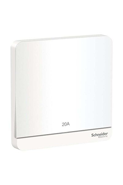 SCHNEIDER زر ضغط لجرس الباب، أبيض، 10 أمبير و250 فولت، 3.17 سم