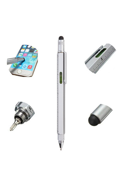 MEVAFA Cetvelli Tornavidali Su Terazili İlginç Dokunmatik Mimar Kalem