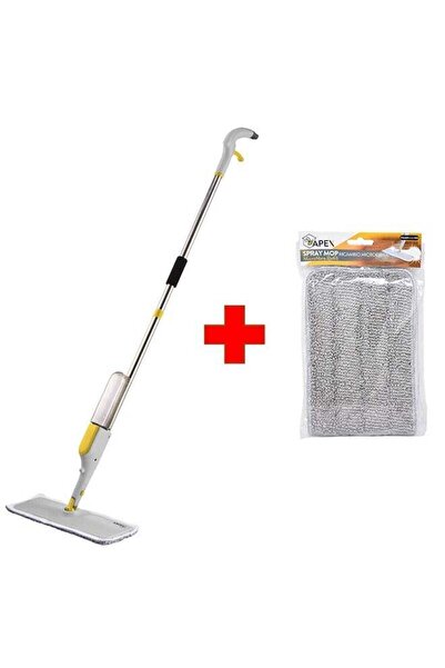 Apex Cleaning Spray Mop Sweeper 40cm With Microfiber Cloth And Free Refill Cloth 36x13cm