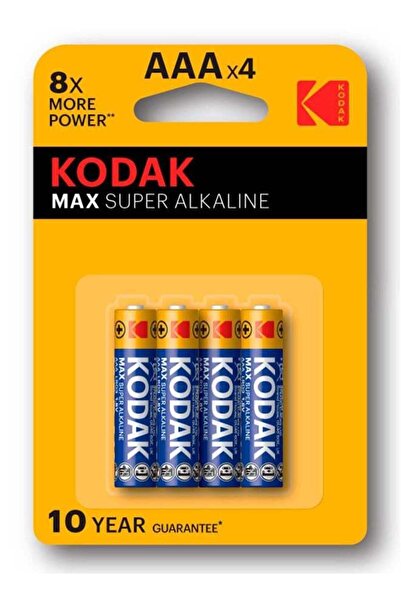 Kodak AAA Batteries Triple A Disposable Household Alkaline 1.5V 4 Pack