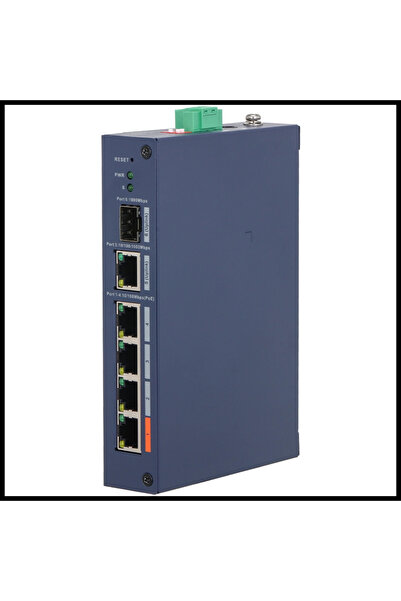 DAHUA Chs4106-4et, 4 Port, Megabit, 1 Port Gigabit Uplink, 1 Port Gigabit Sfp, Cloud Yönetilebilir,