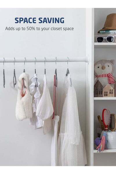 ZOBER Non-Slip Kids Velvet Hangers