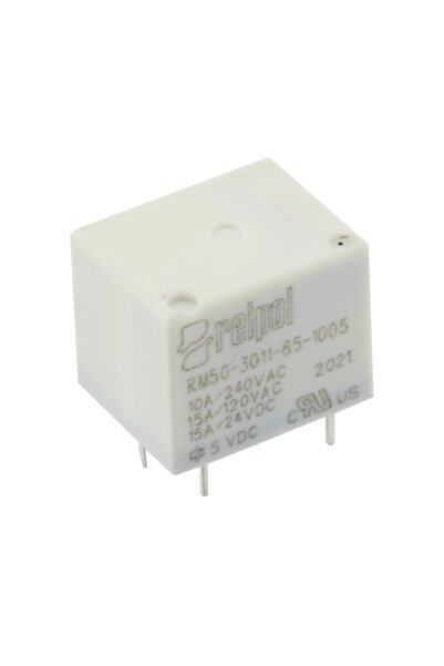 RELPOL Releu 5V DC, 15A, serie RM50, RELPOL, RM50-3011-85-1005, T119708