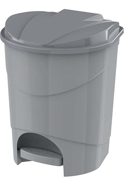 Cosmoplast 15L Pedal Waste Bin Plastic 31 X W 32 X H 39 Cm Pearl Grey 15.0Liters