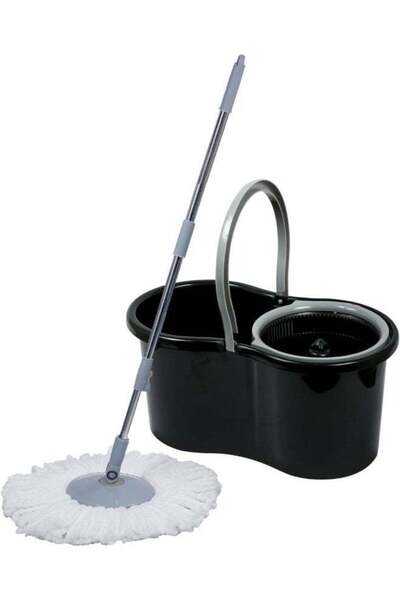 Esqube مجموعة ممسحة دوارة 360 درجة مع عبوة إعادة تعبئة، مقبض تلسكوبي، رأس من ...