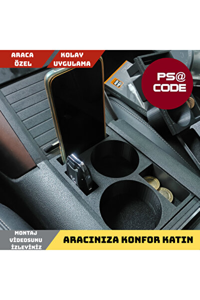 psa code Peugeot Rifter-Berlingo-Combo-Doblo uyumlu Orta Konsol Bardaklık eski tasarım