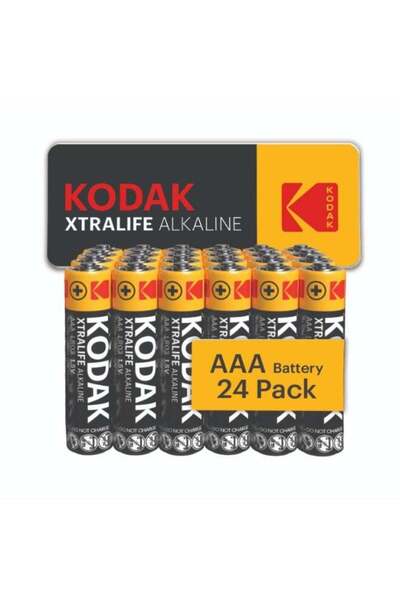 Kodak 24 Pack Alkaline AAA Long Lasting Batteries