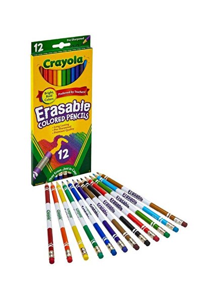 Crayola Erasable Colored Pencils, 12 Count