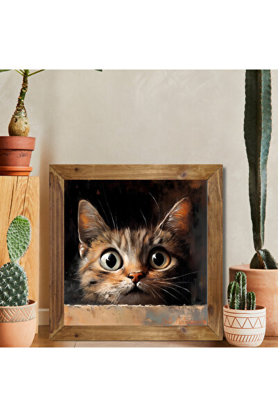 Tuba Decor Tablou pătrat cu rama din lemn