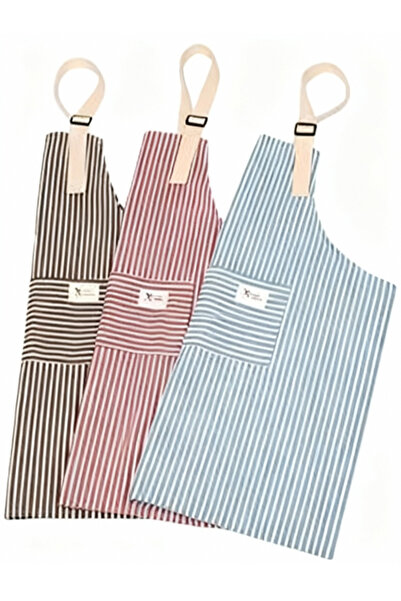 Generic Cotton kitchen apron with elegant stripes