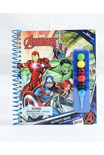 Marvel AVENGERS ACTIVITY BOOK WITH STACKING CRAYONS