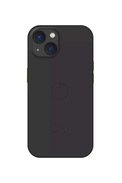GOUİ جراب آيفون 14 - تغطية كاملة، متوافق مع MagSafe، ملمس ناعم (أسود حجري)