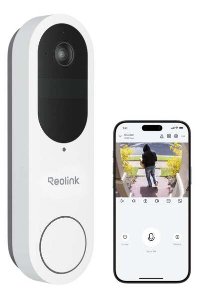 ReoLink كاميرا جرس باب فيديو تعمل بالبطارية بدقة 2K (4 ميجابكسل) - رؤية شاملة...