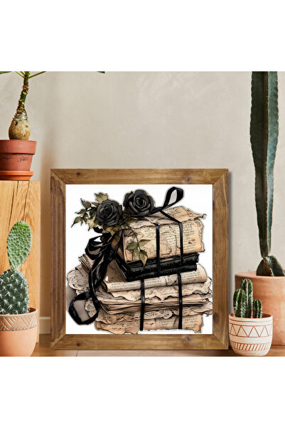 Tuba Decor Tablou pătrat cu rama din lemn
