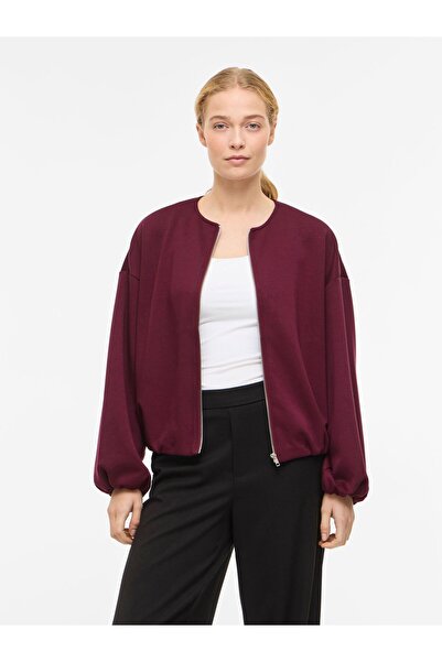 VILA Strickjacke VIMEFLECA Reißverschluss