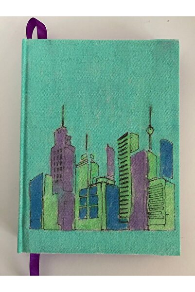 SimplyTexGoGlobal Turquoise City A5 Notebook, 80gsm Purple Paper