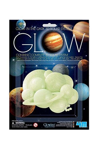 4M مجموعة صنع نموذج متحرك للنظام الشمسي يتوهج في الظلام - قم ببناء وتلوين نمو...