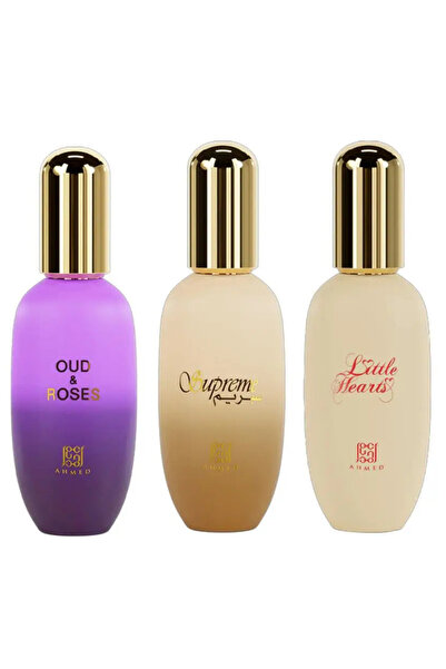 Ahmed Al Maghribi Pack 3 Body Gel Combo - Oud & Rose + Supreme + Little Heart...