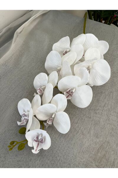 Ziva DEKOR BEYAZ ORKİDE DALI DEKORATİF