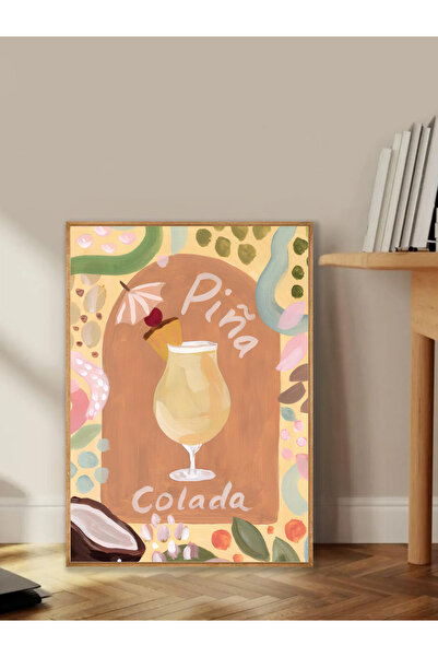 Tuba Decor Tablo dintr-o singură bucată cu rame din lemn pentru sufragerie, s...