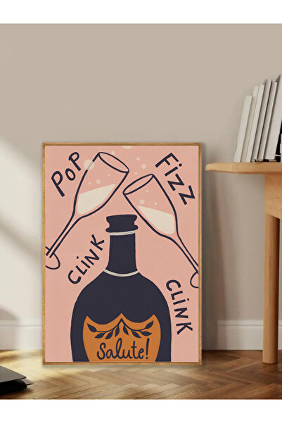 Tuba Decor Tablo dintr-o singură bucată cu rame din lemn pentru sufragerie, s...