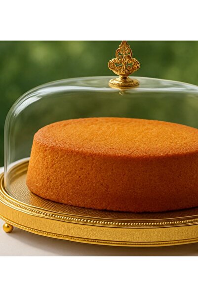 ALMASA صواني بغطاء اكرلك بيضاوي ذهبي كبير