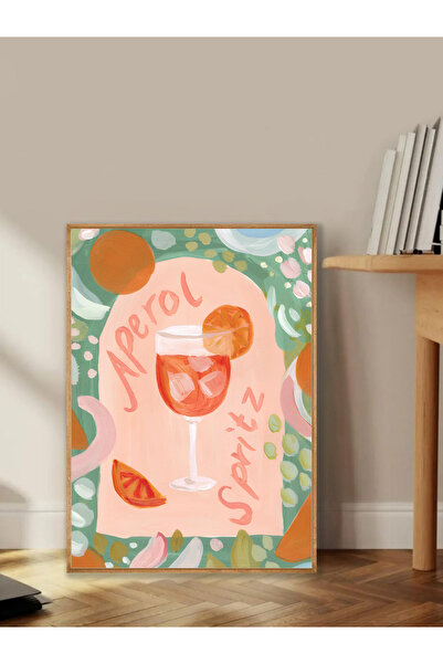 Tuba Decor Tablo dintr-o singură bucată cu rame din lemn pentru sufragerie, s...