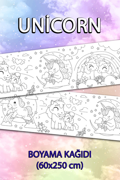 Jumbo Unicorn Giant Dyeing Paper 60cm x 250cm