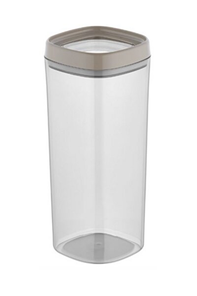 Leyaton حاوية تخزين كبيرة الحجم مزودة بقفل هوائي - سعة 1.8 لتر - غطاء بيج LWL...