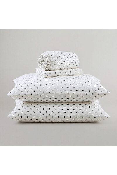 Orange Bed & Bath GLOBAL BLUE | 4-piece cotton sheet set, 400 stitches