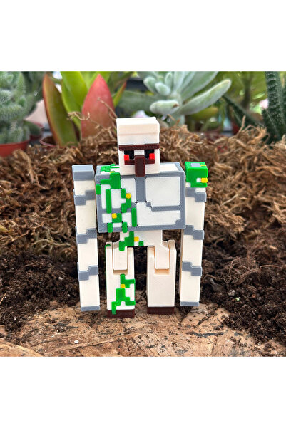 vahobi3d Golem - Minecraft Figürü – Koleksiyonluk Masa Üstü Dekor