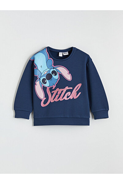 LC Waikiki Lilo & Stitch Printed Girls' Soft Touch Sweatshirt and Sweatpants