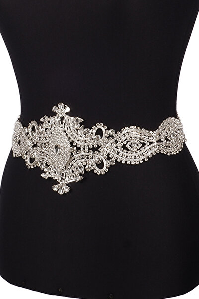 Limelia Cureaua de mireasă elegantă și elegantă Curea caftan specială pentru noaptea de henna argintie