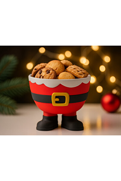 3D Atölyem 3D BASKI Yılbaşı Noel Baba Pantolonu Tasarımlı Çerezlik & Kurabiye...