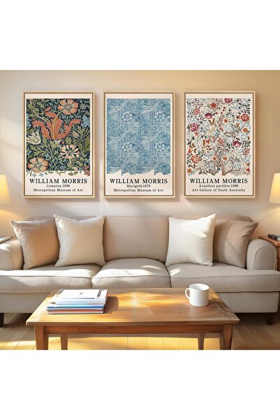 ALAYRA International مجموعة من 3 لوحات فنية تجريدية بسيطة على قماش، مقاس 30×4...