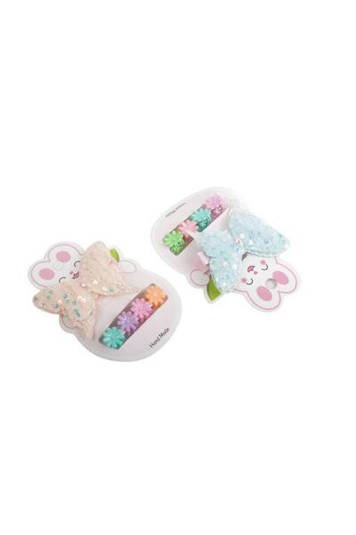 Meven Set Beauty Hairpin set with 4 multi-colored clips for children