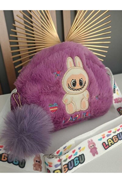 elaa aksesuar Labubu Desenli Omuz Askılı Çocuk Çantası