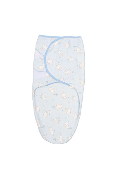 Kidizi Sistem de infasat reglabil 0-3 luni din bumbac Elefun blue