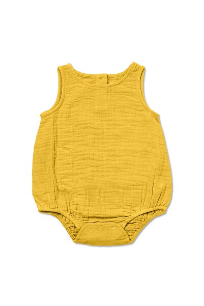 Kidizi Muslin baby jumpsuit with short sleeves Romper Liam curry 12-18 months