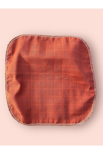 runbaby Bebek Ağız Mendili & Tek Kat Müslin Bez ( 1 Adet ) - Kiremit