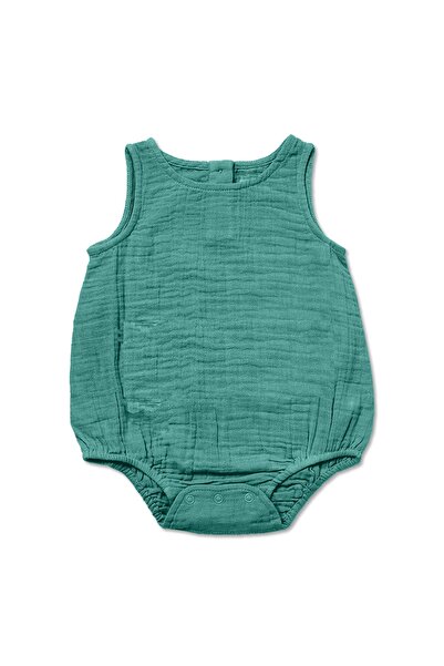 Kidizi Muslin baby jumpsuit with short sleeves Romper Liam ocean 12-18 months