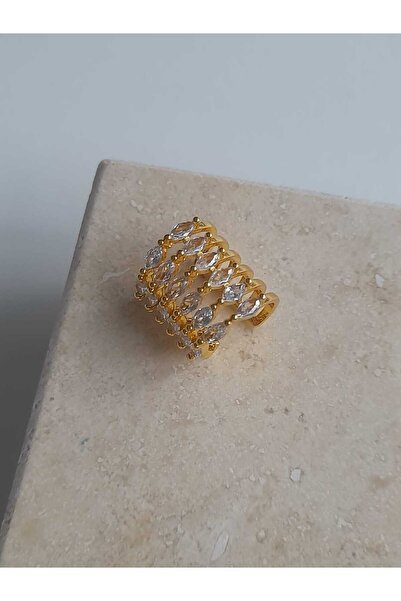 Bubbleatelier Gold taş detay earcuff