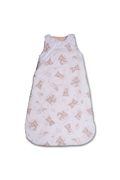 Kidizi Sac de dormit copii din bumbac reglabil 0-24 luni Sleepy Teddy, 0.5 tog
