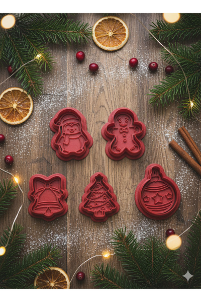 Ekol 3D Classic Christmas Themed Cookie Mold