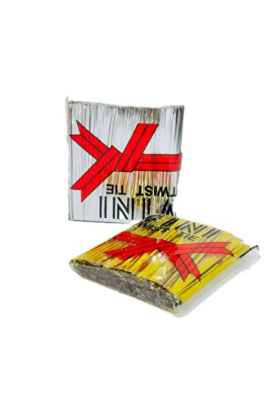 Meven Set Beauty أربطة أكياس مرنة (فضية وذهبية) - حوالي 500 قطعة، 8 سم