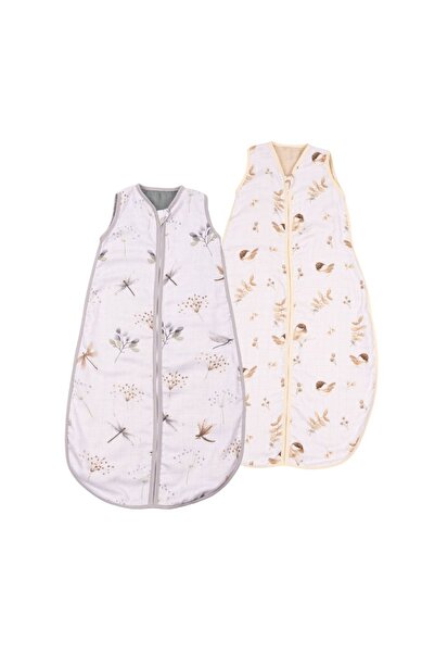 Kidizi Set of 2 summer children's sleeping bags made of muslin Dragonfly Bird...