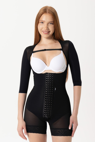 H&A Korse Stage 2 Sleeve Short Shorts Corset Medical Liposuction Abdominal Tu...