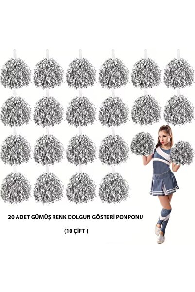 lowell home 10 أزواج (20 قطعة) من كرات البوم بوم المدرسية باللون الفضي لـ 23 ...