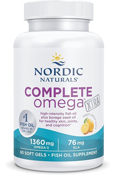Nordic Naturals أوميغا إكسترا الكاملة، بنكهة الليمون - 60 كبسولة هلامية - 136...